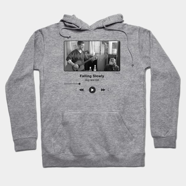 Falling Slowly Music Player Ilustrations Hoodie by Inner System